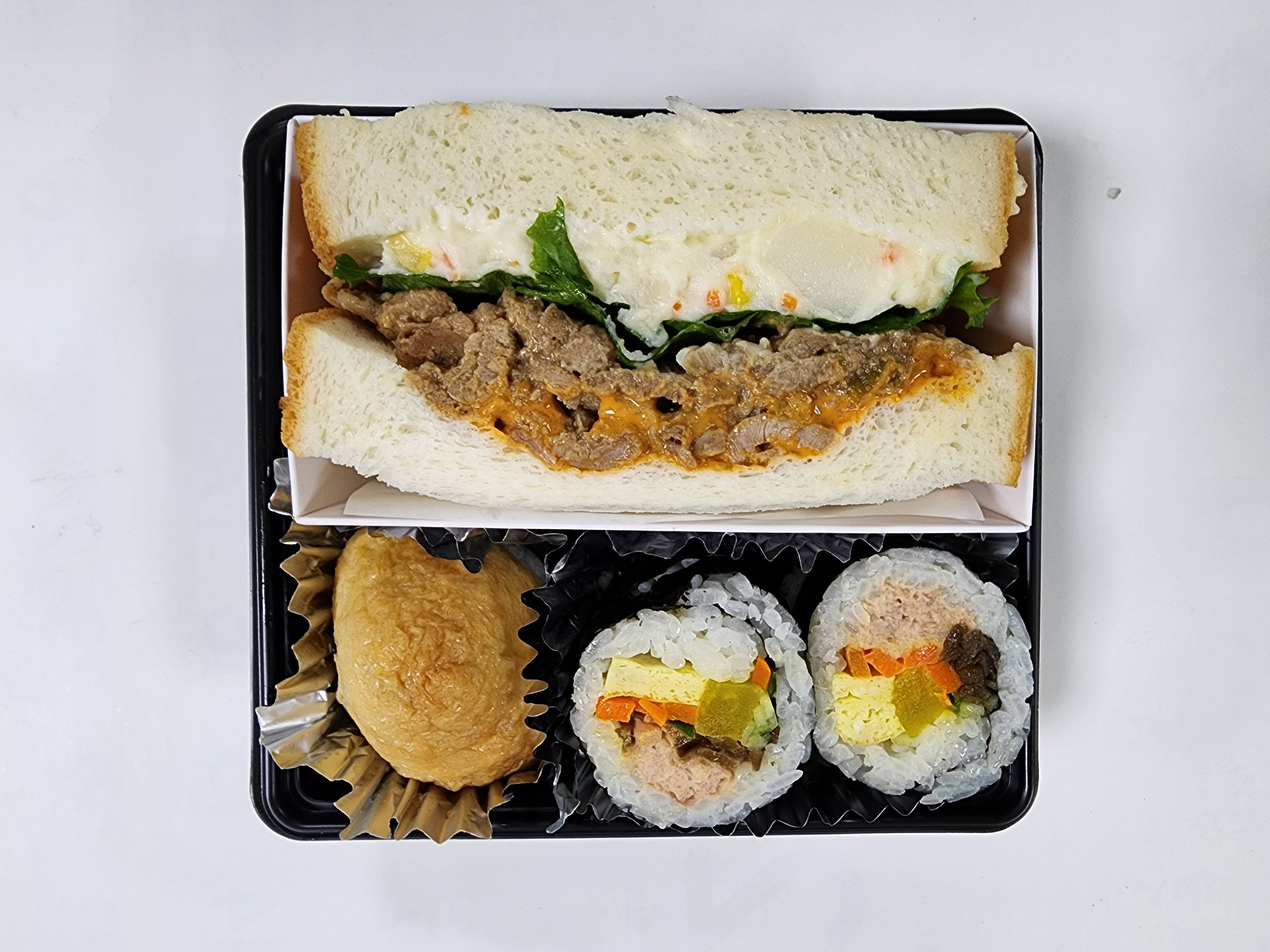 F-미니세트A(김밥+유부+샌드위치)